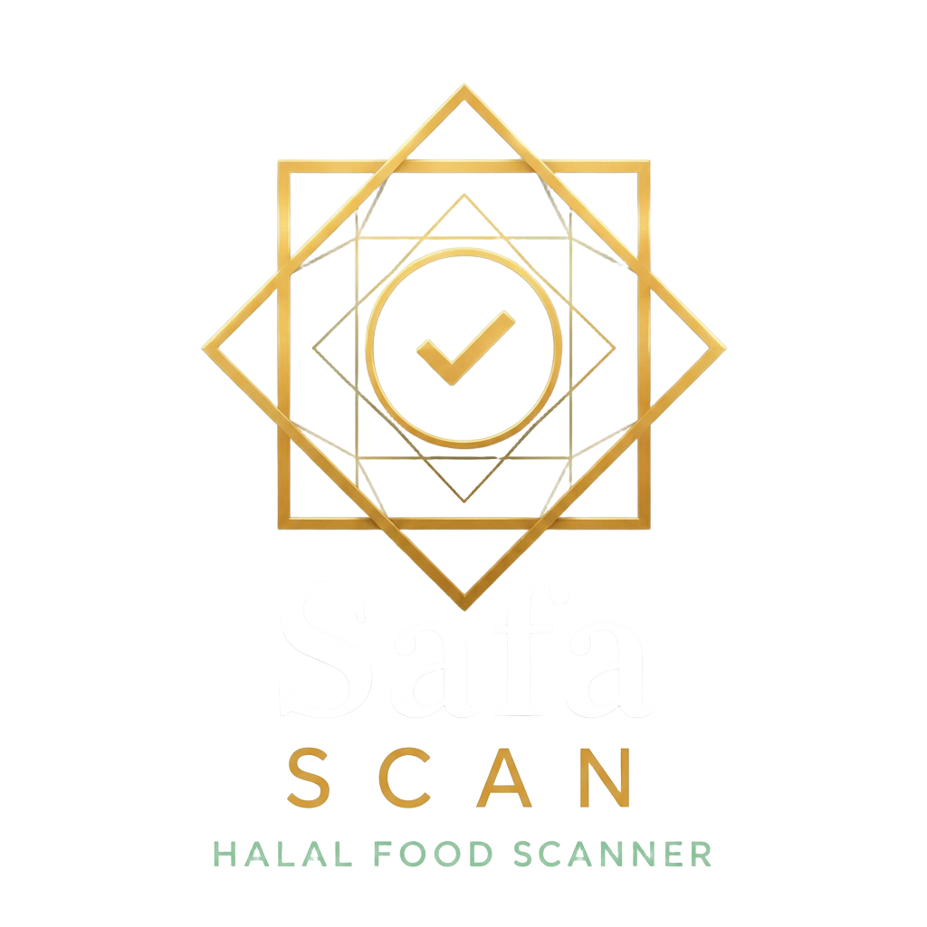 SafaScan logo — halal food scanner that verifies ingredients instantly